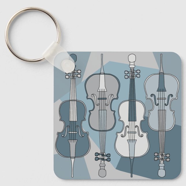 Colorful Cello Nyckelring (Framsida)