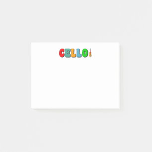 Colorful Cello Post-it Block