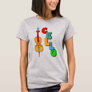 Colorful Cello T Shirt
