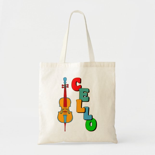 Colorful Cello Tygkasse (Framsidan)