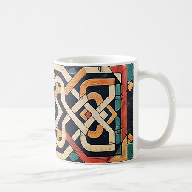 "Colorful Celtic Knot" Kaffemugg (Höger)