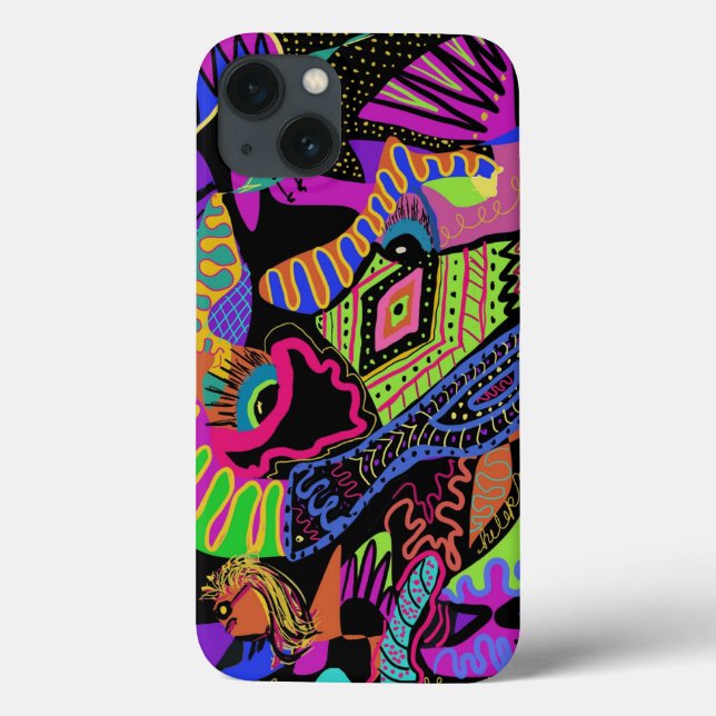 Colorful Chaos iphone case (Baksida)