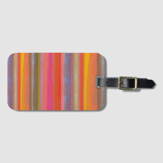 Colorful Charcoal Boho Stripes Bagagebricka