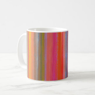 Colorful Charcoal Boho Stripes Kaffemugg