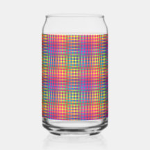 Colorful Checker Abstract Pattern