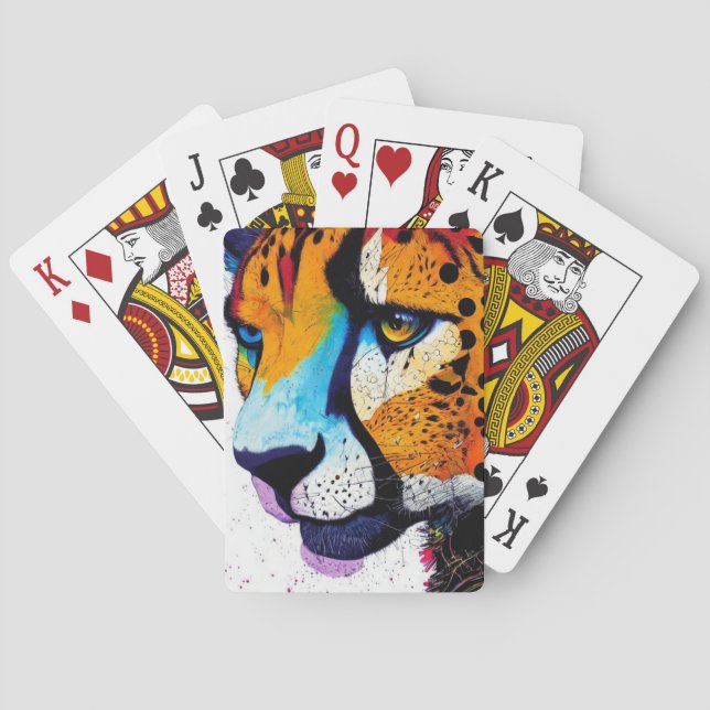 Colorful Cheetah Casinokort (Baksidan)