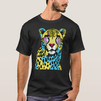 Colorful Cheetah T Shirt