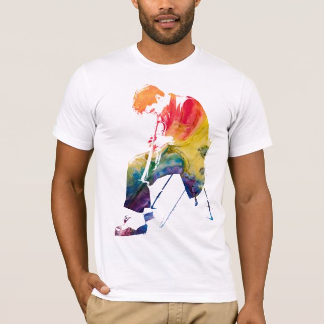 colorful chet baker t shirt (Framsida)