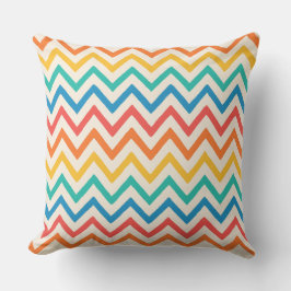 Colorful Chevron Zigzag Mönster Kudde