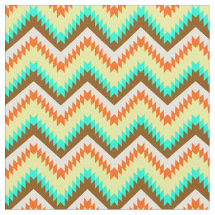 Colorful Chevrons Zig Zag Tyg