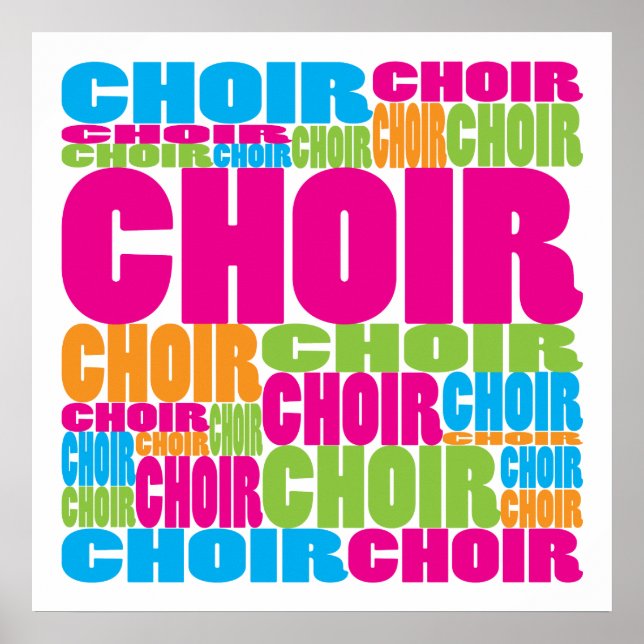 Colorful Choir Poster (Framsidan)