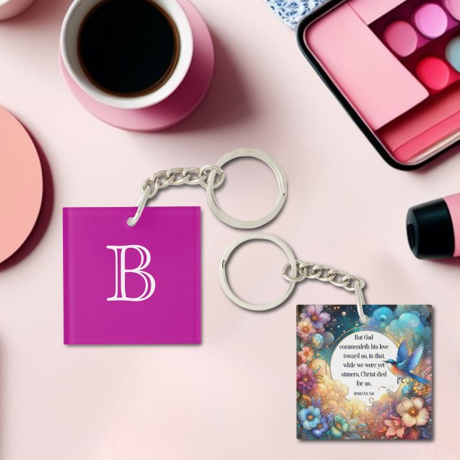 Colorful Christian Romans Bible Verse Monogram (Skapare uppladdad)