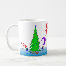 Colorful Christmas Cartoon Kaffemugg