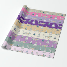 Colorful Christmas Winter Wonder Land Presentpapper