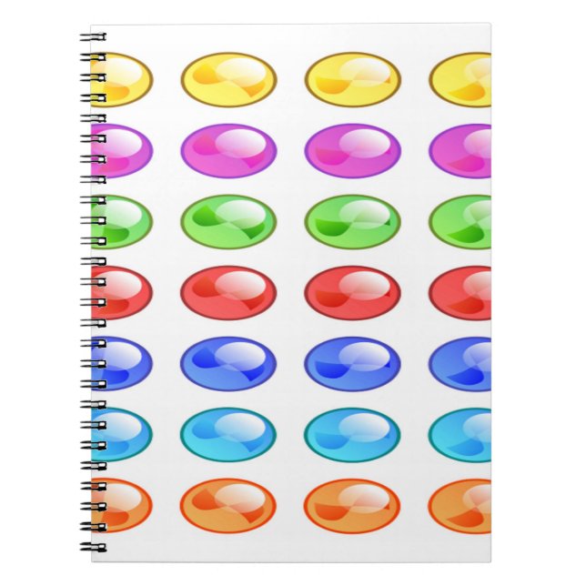 COLORFUL CIRCLES MÖNSTER ANTECKNINGSBOK (Framsidan)