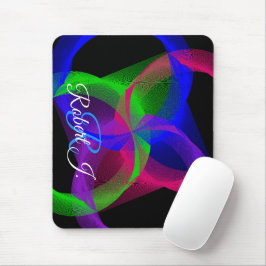 Colorful Circular Blend Geometric Mouse Pad Musmatta