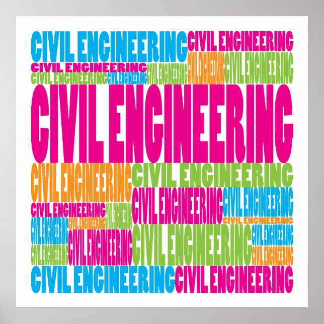 Colorful Civil Engineering Poster (Framsidan)