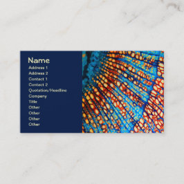 Colorful Clematis Root Nature Mandala Visitkort
