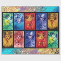 COLORFUL CLOWNS COLLECTION Venetian Carnival Ansik