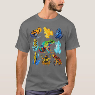 Colorful Collection of Poison Dart Frogs Beautiful T Shirt