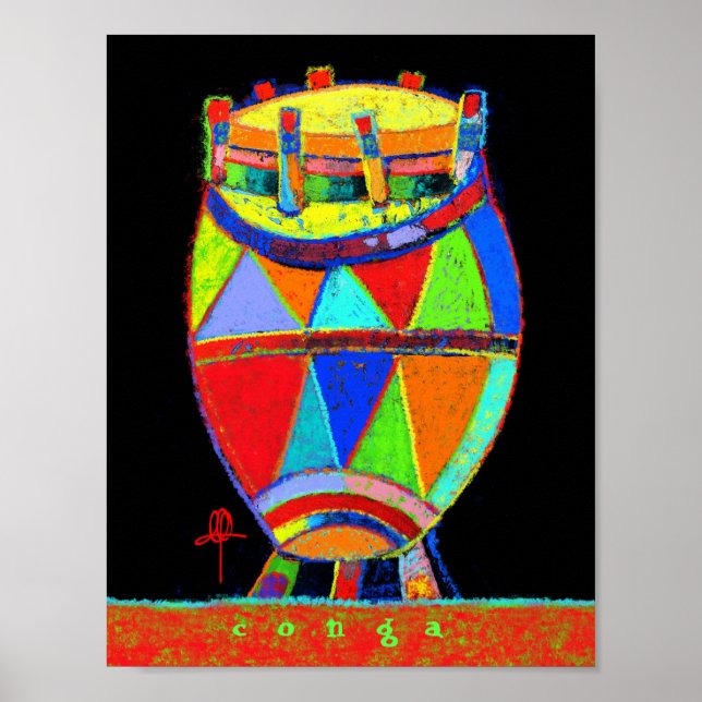 Colorful Conga Poster (Framsidan)