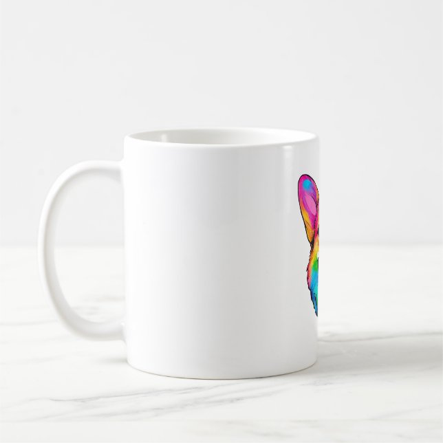 Colorful Corgi Kaffemugg (Vänster)