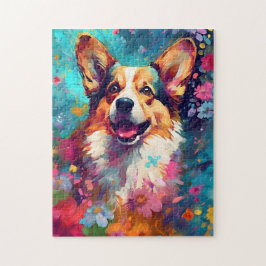 Colorful Corgi Pussel