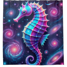Colorful Cosmic Seahorse