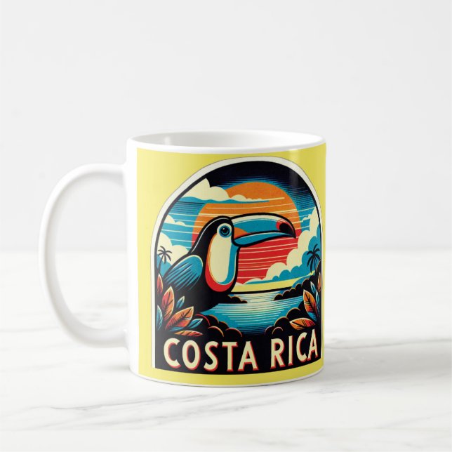 Colorful COSTA RICA Mug Kaffemugg (Vänster)