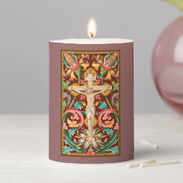 Colorful Crucified Jesus / John 3:16 Quote Lenten