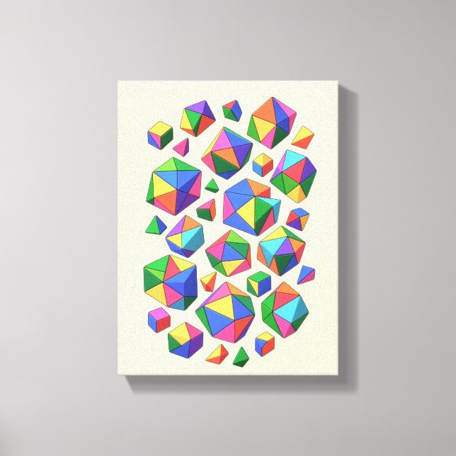 Colorful Cubes Canvastryck (Framsida)