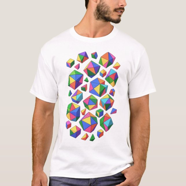 Colorful Cubes T Shirt (Framsida)