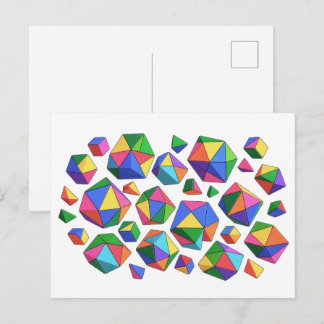 Colorful Cubes Vykort