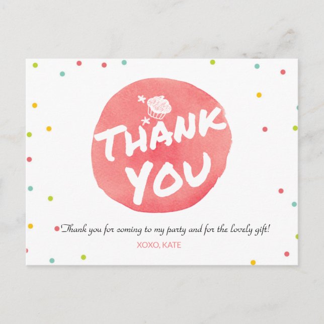 COLORFUL CUPCAKE TACK VYKORT (Framsida)