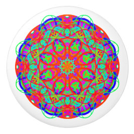 Colorful Curve Mandala Boho Knopp