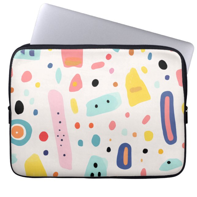 colorful cute elements design laptop fodral (Framsidan)
