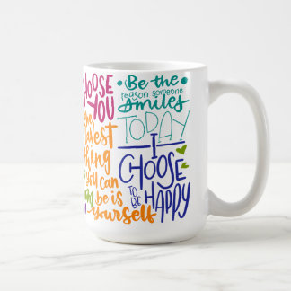 Colorful Daily Affirmation Kaffemugg