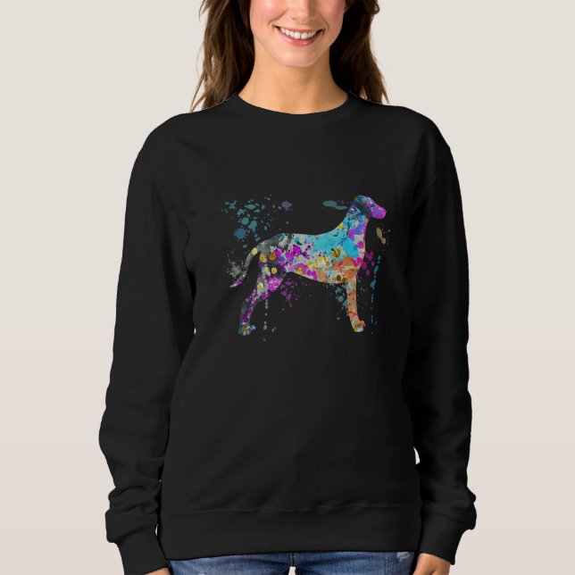 Colorful Dalmatian  Dog Dalmatians T Shirt (Framsida)