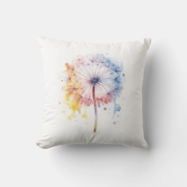 Colorful dandelion dekorativ kudde (Framsida)