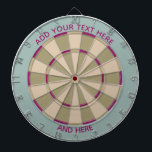 Colorful Dart Board in Muted Tones /Customizable  Darttavla<br><div class="desc">Dart board in cool colors instead of the usual red and black (or a photo where you can't see the targets).
 This is great for the game room or a teens bedroom.
 Colors range from crazy to subdued so you are sure to find the right fit.</div>