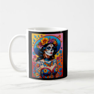 Colorful Day of the dead Beauty Tee Kaffemugg