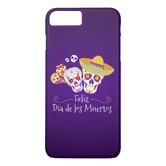 Colorful Dia de los Muertos | Telefonväska Case-Mate iPhone Skal (Baksida)