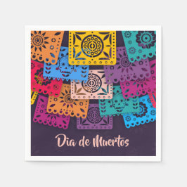 Colorful Dia de Muertos Banners | Napkin Pappersservett