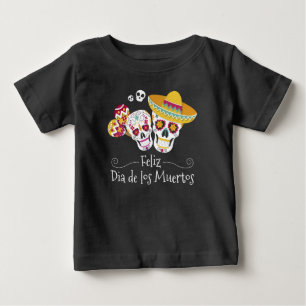 Colorful Dia de Muertos Party Shirt T