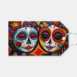 Colorful 💀 Día de Muertos Presentetikett