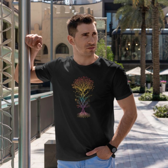 Colorful Dna Träd T Shirt (Skapare uppladdad)