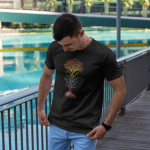 Colorful Dna Träd T Shirt