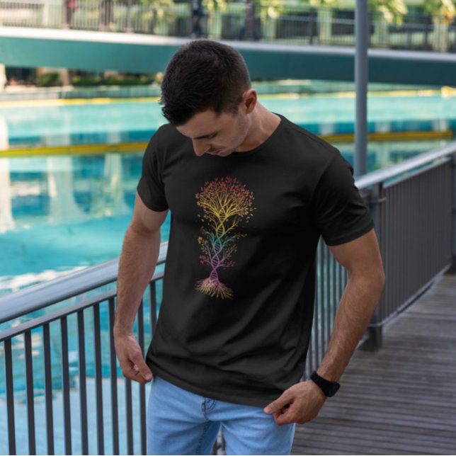 Colorful Dna Träd T Shirt (Skapare uppladdad)