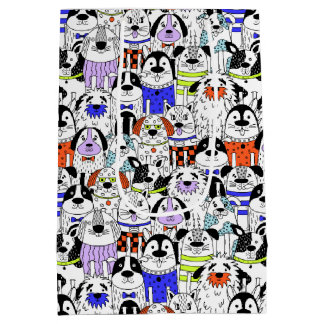 Colorful Dog Crowd Pattern