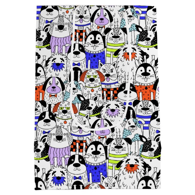 Colorful Dog Crowd Pattern (Baksidan)